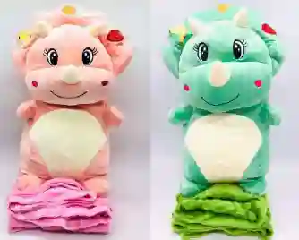 Peluche Con Cobija Edicion Dinosaurio