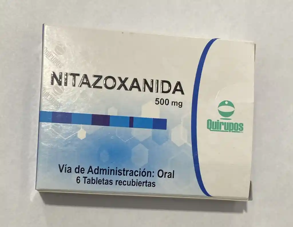 Nitazoxanida 500mg Por 6 Tabletas. Quiropos.