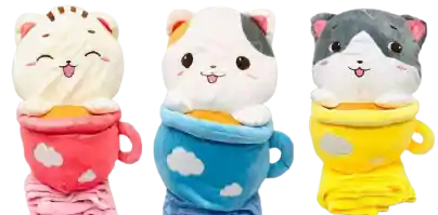 Peluche Con Cobija Edicion Gato