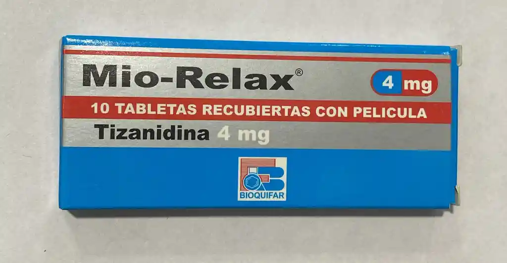 Tizanidina 4mg X 10 Tabletas Bioquifar.