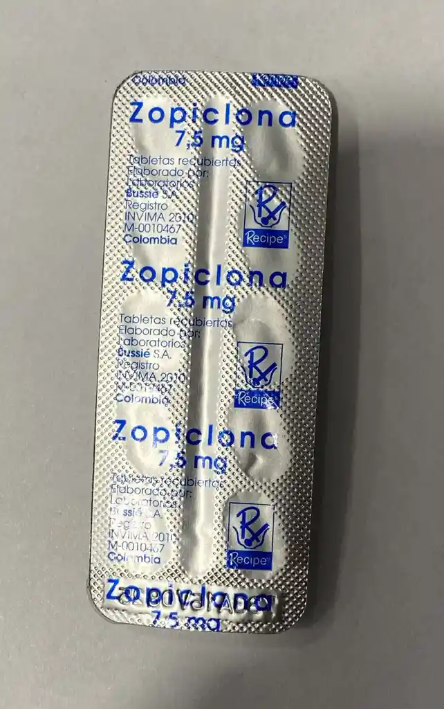 Zopiclona 7.5mg Por 10 Tabletas. Recipe.