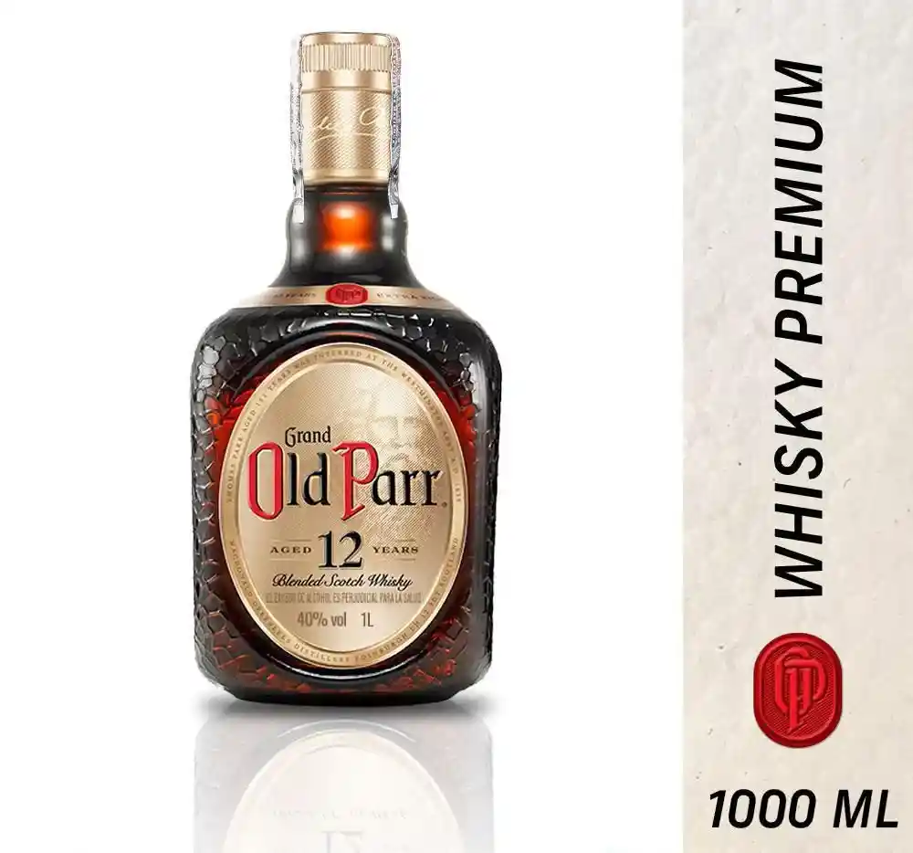 Whisky Old Parr 12 Años Escocés 1 Ltr