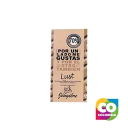 Barra De Chocolate Con Jengibre Marca Lust Embalaje De 1 Unidad Por 60g