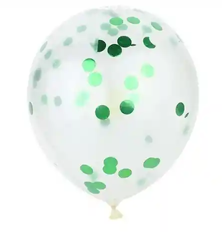 Globo Transparente Con Relleno X 6