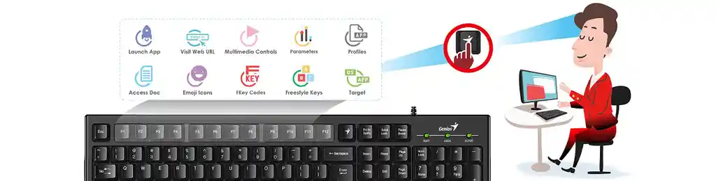 Teclado Genius Usb Mod Kb-100 Negro Letra Ñ// Win Mac