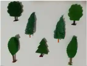 Arbol Pino Espuma Para Maqueta X3