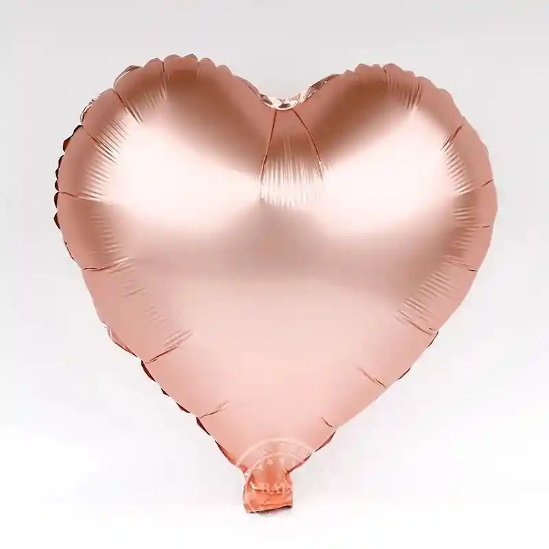 Globo Metalizado Corazon 18" 45 Cms Oro Rosa