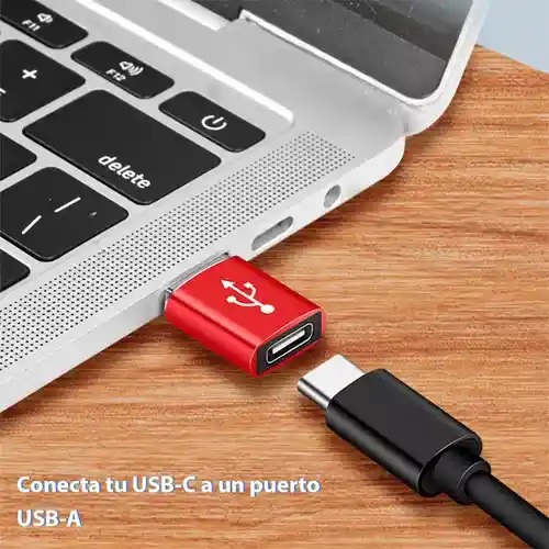 Adaptador Convertidor Tipo C Hembra A Usb Macho Otg