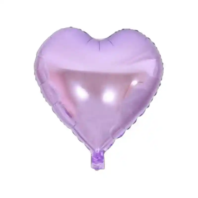 Globo Metalizado Corazon 18" 46 Cms Lila