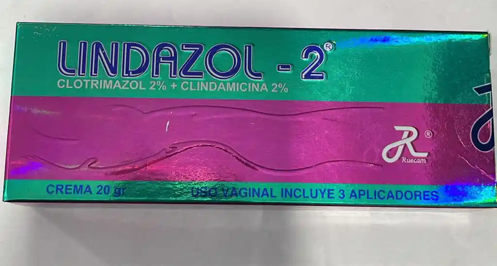 Lindazol Crema Vaginal 2% Por 20g Y 5 Aplicadores.