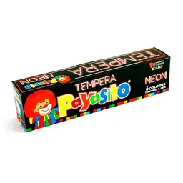 Tempera Payasito Neon 6 Colores 28gm