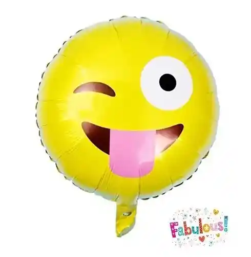 Globo Metalizado Emoji Emoticon 18" 45cm