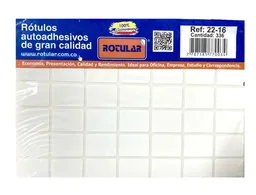 Rotulo Adhesivo Rectangular Blanco 22-16 X 336 Unidades