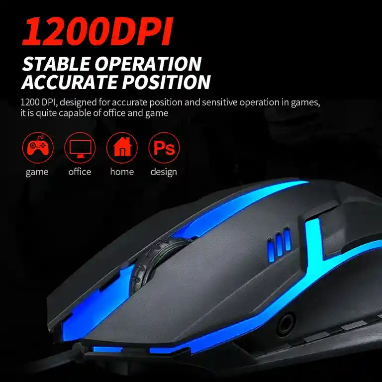 Mouse Gamer T-wolf V1 Rgb