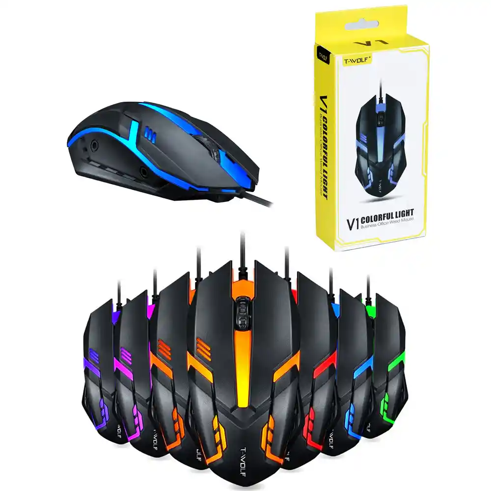 Mouse Gamer T-wolf V1 Rgb