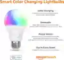 Bombillo Inteligente Wifi Amazon Luz Led Multicolor Funciona Con Alexa