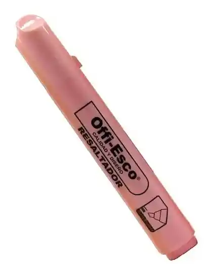 Resaltador Grueso Rosado Pastel Offi Esco Oe-540p