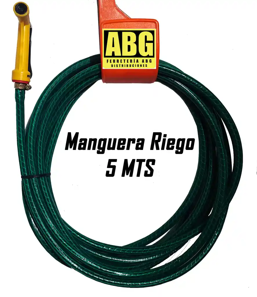 Manguera Jardin Con Pistola Y Terminales X 5 Mts Domestica