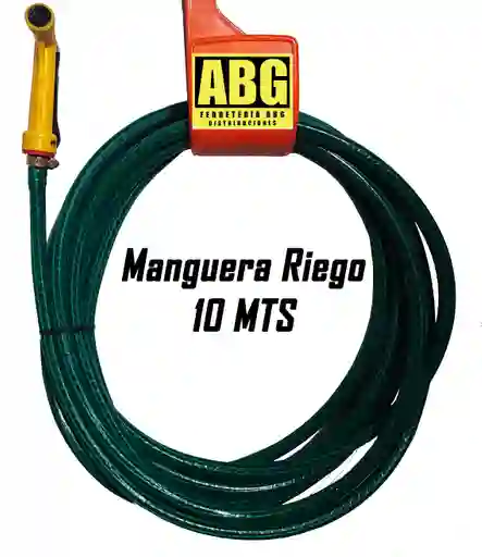Manguera Jardin Con Pistola Y Terminales X 10 Mts Domestica