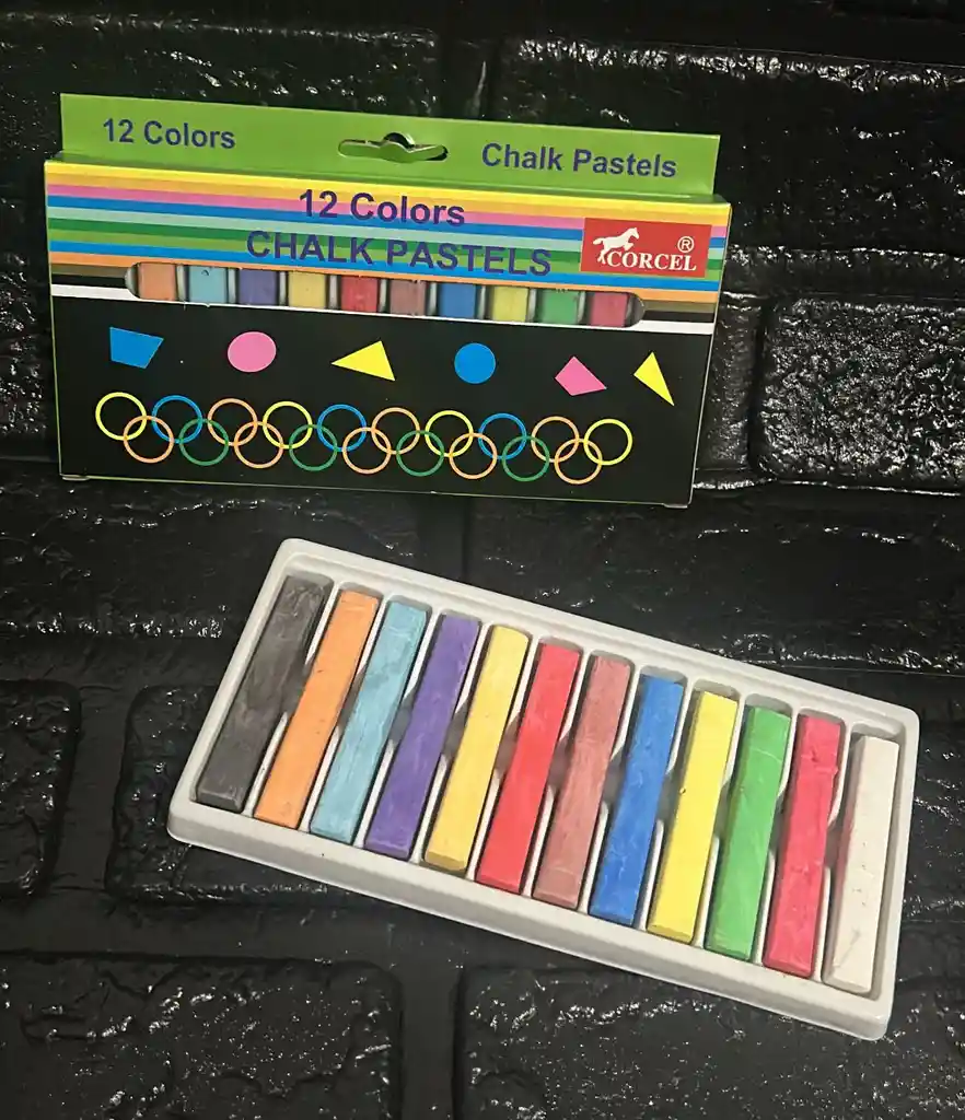 Caja Tiza Pastel X12 Unidades