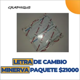 Minerva Letra De Cambio Paquete X50 Unidades