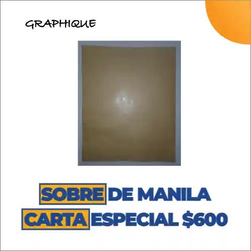 Sobre De Manila Carta Especial