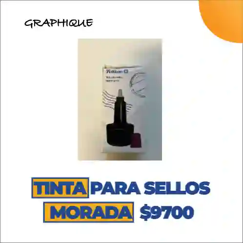 Tinta Para Sellos Morada