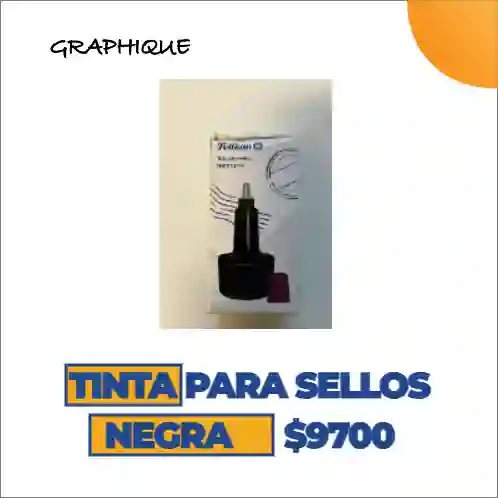 Tinta Para Sellos Negra