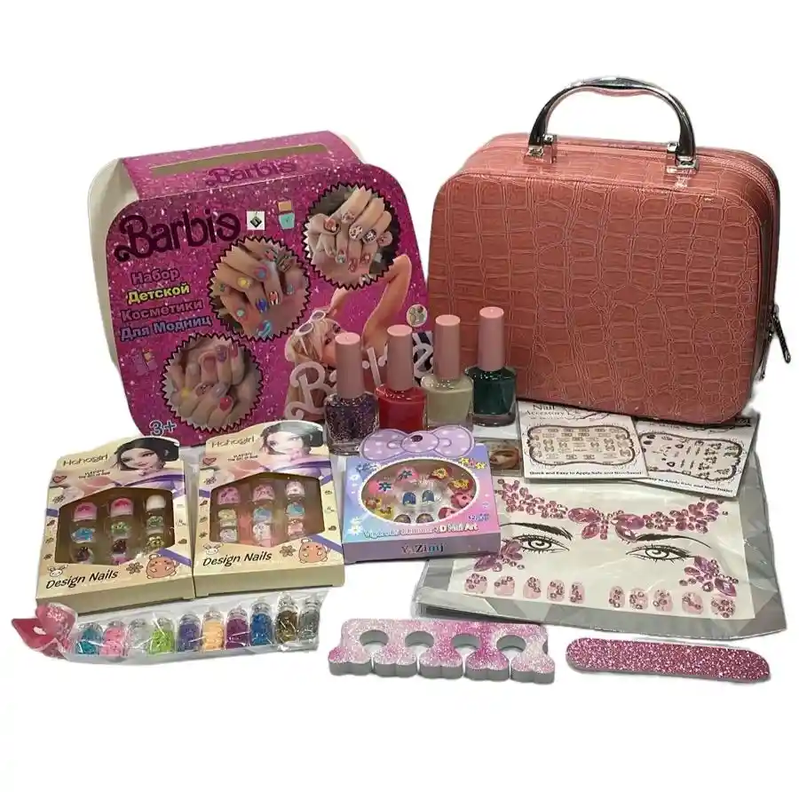 Kit Para Pintar Uñas Juguete Para Niñas Neceser