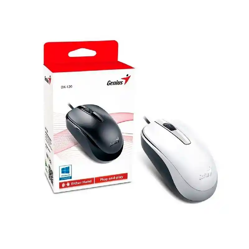 Mouse Genius Dx-120 Blanco Usb