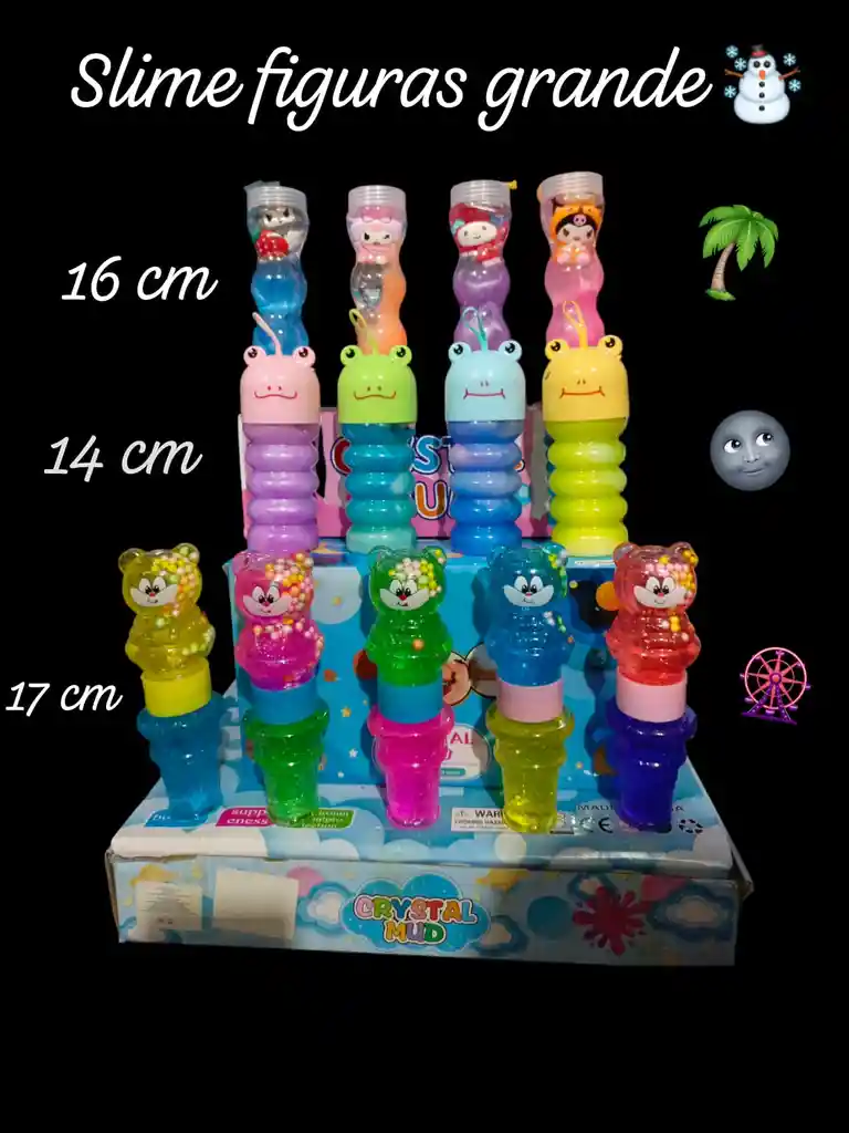 Slime Figuras Grandes Alargado 16cm