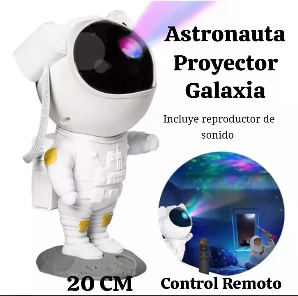 Astronauta Proyector Galaxia Incluye Control Remoto