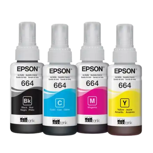 Tintas Epson Ecotank T664 (kit X 4) 100% Original