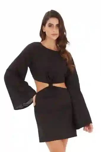 Vestido Corto Albín Negro S Mercedes Campuzano