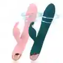 Vibrador Doble Estimulacion De Lujo Con Rotacion 360° 10 Modo De Vibracion (recargable) + Lubricante Intimo Neutro X 30 Ml Sex Love + Limpiador De Juguetes Elixir Neutro 29 Ml