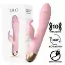 Vibrador Doble Estimulacion De Lujo Con Rotacion 360° 10 Modo De Vibracion (recargable) + Lubricante Intimo Neutro X 30 Ml Sex Love + Limpiador De Juguetes Elixir Neutro 29 Ml