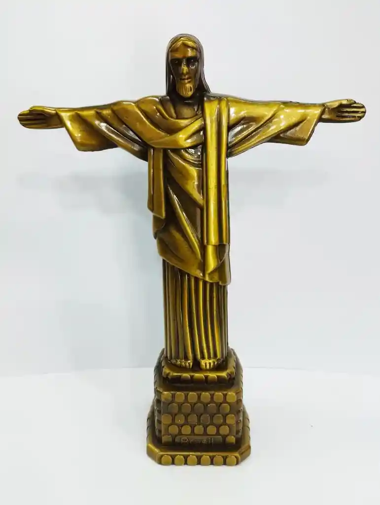 Figura De Cristo Redentor De Brasil Mide 19cm Aprox