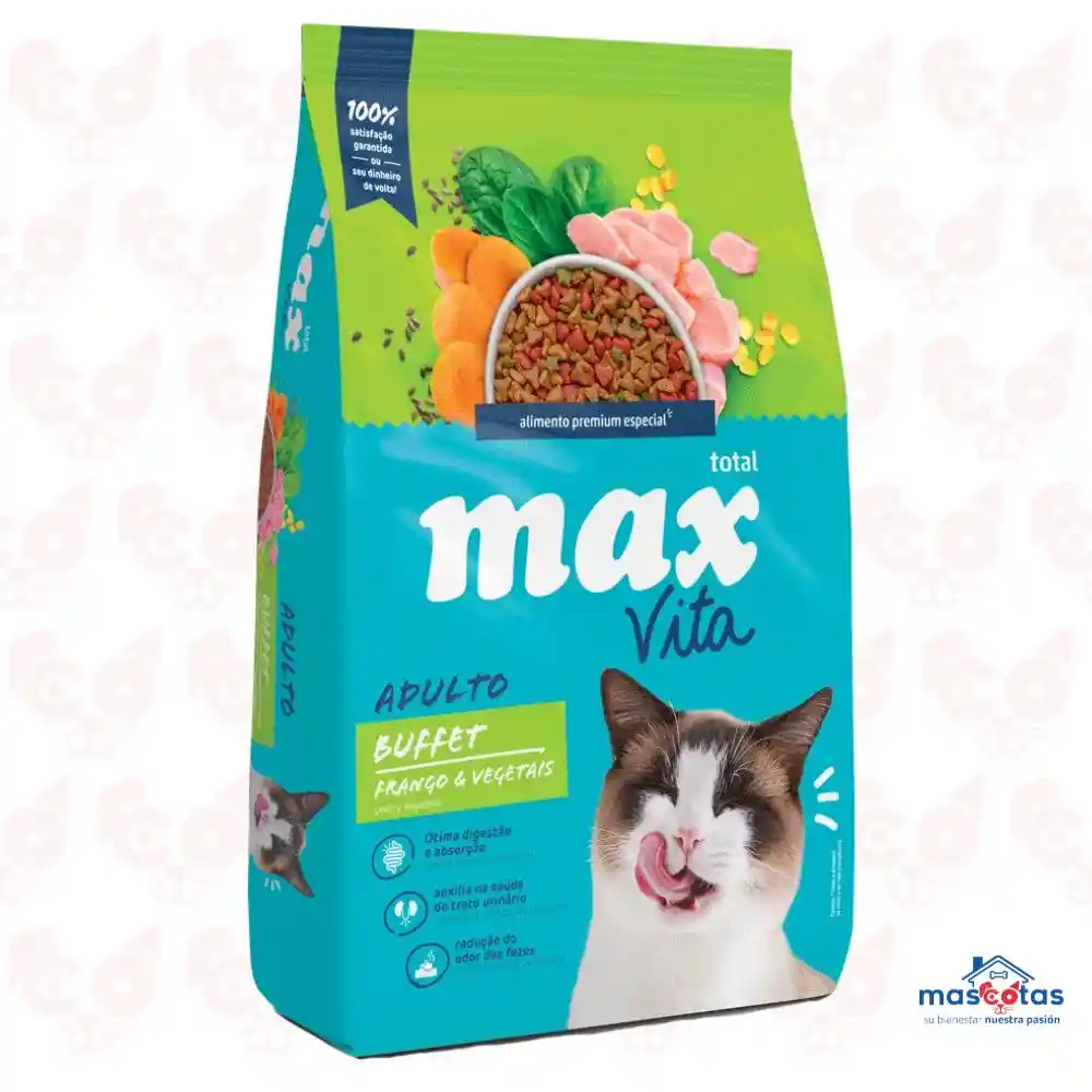 Max Vita Gato Adulto Buffet Pollo Y Vegetales 1 Kg