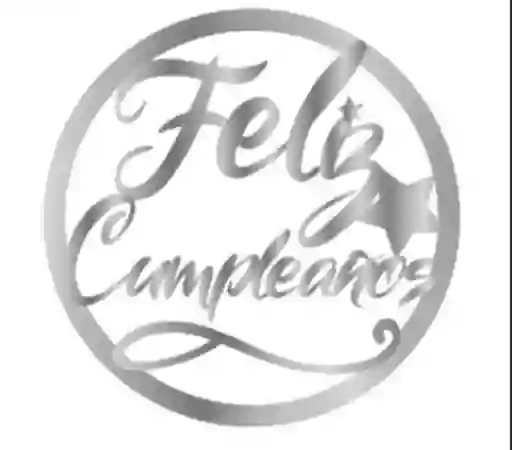 Feliz Cumpleaños Grande De Pared Plateado