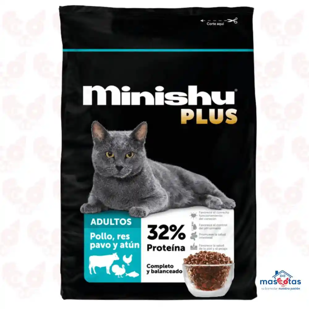 Alimento Para Gatos Minishu Plus X 500 G