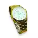 Reloj Qq Para Hombre Dorado Con Numeros