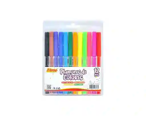 Plumones Mediano Eterna X 12