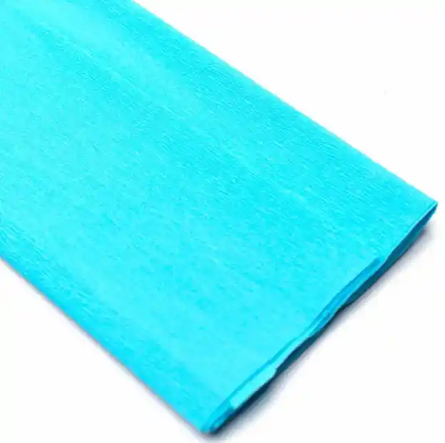 Pliego Papel Crepe Color Azul Cielo