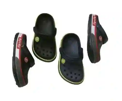 Zapato Tipo Crocs Talla 26 Sandalia Zueco Transpirables De Secado Rápido Con Bonitos Adornos, Para Niño