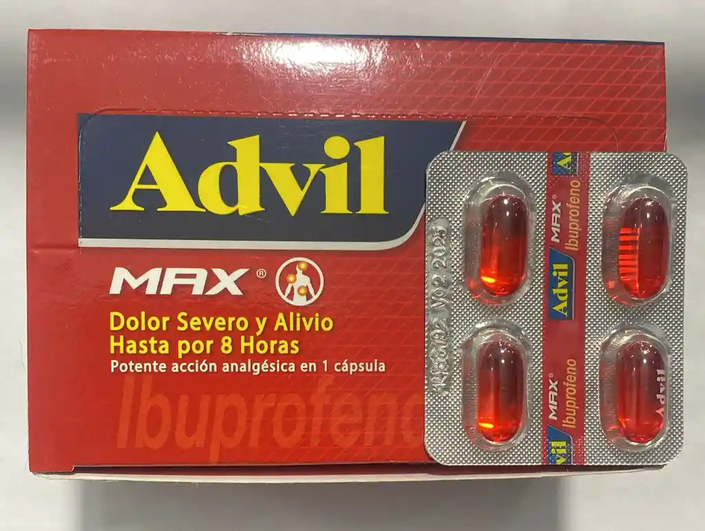 Advil Max Por 4 Capsulas.