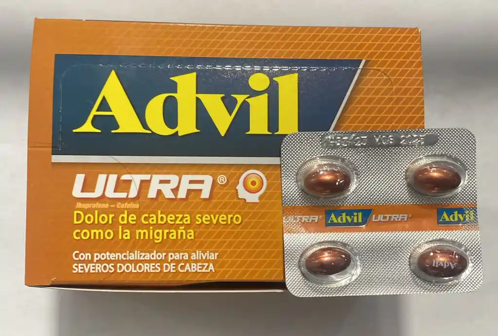 Advil Ultra Por 4 Capsulas.