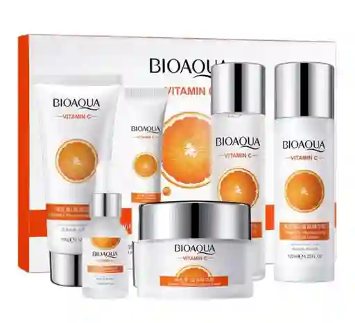 Kit Facial Vitamina C Bioaqua 6 Pcs