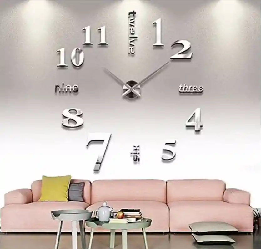 Reloj De Pared 3d Elegante