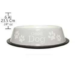 Pet Love Bowl Acero Inoxidable Antideslizante Good Dog 11,5 Cm