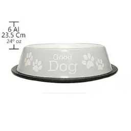 Pet Love Bowl Acero Inoxidable Antideslizante Good Dog 11,5 Cm